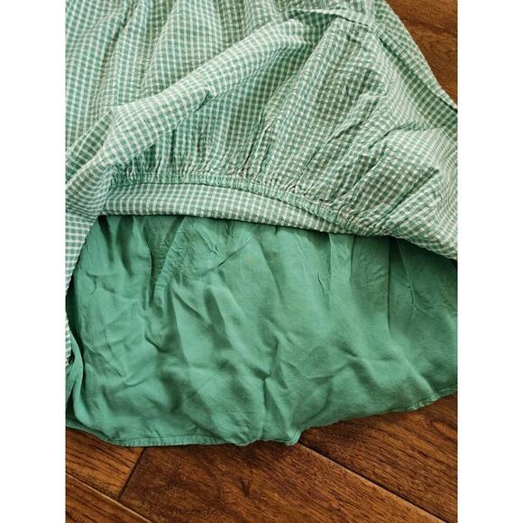 Draper James Green Gingham Dress Women's Size S Cottagecore - Picture 6 of 7